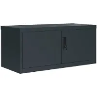 vidaXL Archiefkast 90x40x220 cm staal antracietkleurig