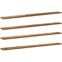 vidaXL Boekenplank Bord 3-laags 4 st 100 x 10 x 1,5 cm Bewerkt hout