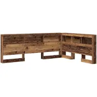 vidaXL Opberghoofdbord Oud Hout Bewerkt hout