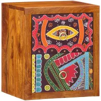 vidaXL Nachtkastje met lade Bruin 35 x 30 x 40 cm Massief Acacia Hout