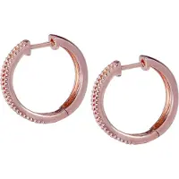 Orphelia 'Pascaline' Dames 925 Sterling Zilveren Oorbellen - Roze ZO-7448