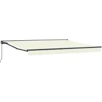 vidaXL Zonnescherm Frame Crèmekleurig 400 × 300 cm