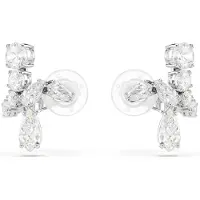 Swarovski 'Matrix' Vrouwen Basis metalen Clip Oorbellen - Zilver 5692523