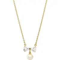 Orphelia 'Sparkle' Dames 925 Sterling Zilveren Ketting met Hanger - Goud ZK-7512