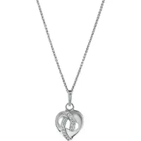 Orphelia 'Amore' Dames 925 Sterling Zilver Hangertje met Ketting - Zilver ZH-7577