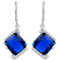 Orphelia 'Hilma' Dames 925 Sterling Zilveren Dangle Oorbellen - Zilver ZO-7208
