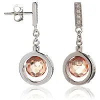 Orphelia Dames 925 Sterling Zilveren Dangle Oorbellen - Zilver ZO-5904