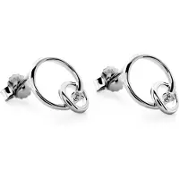 Orphelia 'Antoine' Dames 925 Sterling Zilveren Oorbellen - Zilver ZO-7503