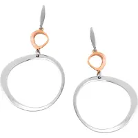 Orphelia 'Renée' Dames 925 Sterling Zilveren Oorbellen - Zilver/Roze ZO-7181