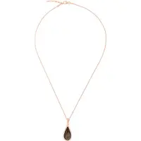 Orphelia 'Lilja' Dames 925 Sterling Zilveren Ketting met Hanger - Roze zh-7367