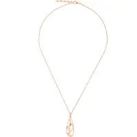 Orphelia 'Ava' Dames 925 Sterling Zilveren Ketting met Hanger - Rosé zh-7374 RG