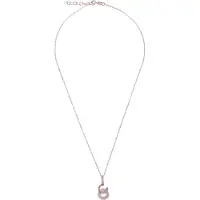 Orphelia 'Carleen' Dames 925 Sterling Zilveren Ketting met Hanger - Roze ZH-7440