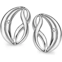 Orphelia Dames 925 Sterling Zilveren Stud Oorbellen - Zilver ZO-5006