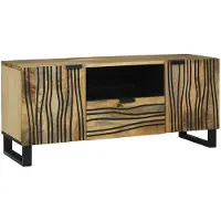 vidaXL TV Eenheden 105 x 33 x 46 cm Bruin Bewerkt hout