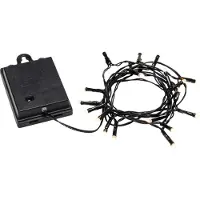 Konstsmide LED Lichtketting | 20 Lichtpunten Warm Wit Frosted | 1.9m | 0.4W 1.5V | Buiten | Batterij (4x AA excl.) | Lichtsensor Timer Aan/Uit