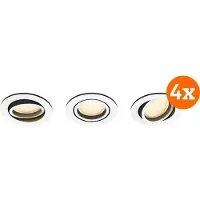 Philips Hue Milliskin inbouwspot White Ambiance - rond - Wit - 12-pack