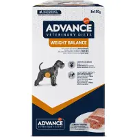 Advance 8x150 gr veterinary diet dog weight balance hondenvoer