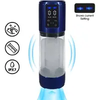 Shots - pumped UltraLift - Automatische Waterproof Masturbator Pump - Blauw