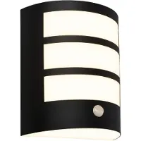 Briloner - Wandlamp Oplaadbaar - LED buitenverlichting - met akku - met bewegingsmelder - met schemersensor - 18 x 15 x 7 cm - zwart