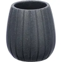Wenko tandenborstelhouder Cantaloup 10 cm polyresin antraciet