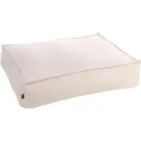 Flamingo Orthopedische hondenkussen – Premium Line – Pure luxe hondenkussen 100 x 70 x 18 cm – Extra memory foam voor maximaal comfort – Baldar Hondenkussen Beige