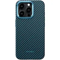 Pitaka MagEZ 4 MagSafe iPhone 15 Pro Max Hoesje 1500D Blauw