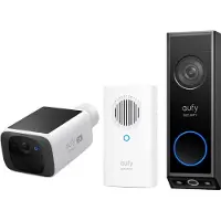 Eufy security E340 2K Draadloze Video Deurbel Inclusief Chime + security SoloCam S220 - Bundelvoordeel