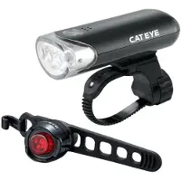 Cateye EL135N + ORB LD160 Lampset - Fietsverlichting - LED - Zwart