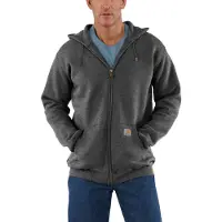 Carhartt Vest Men Zip Hooded Sweatshirt Carbon Heather-L