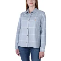 Carhartt Vest Women Midweight Flannel Shirt Neptune-XS