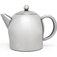 Bredemeijer - Theepot dubbelwandig theepot Minuet Santhee - 1 liter - RVS - Mat