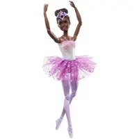 Barbie Dreamtopia - Barbiepop - Brunette ballerina met twinkelende lichten