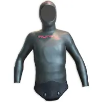 Kynay Wetsuit Smooth Skin 7 Mm Spearfishing Jacket Zwart XL Man