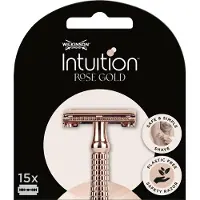 Wilkinson Sword Intuition Navulmesjes Rose Gold Safety Razor 15 Stuks