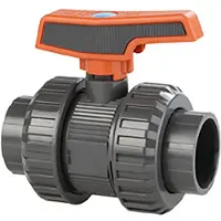 Cepex 37044 Pvc-u Ø63 Ball Valves Standard Series Ptfe Epdm Solvent Socket Black Dot Zilver