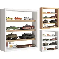 VCM OsadoS wandkast wandmontage 4 planken wit.
