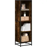 vidaXL Boekenkast 40x35x139 cm bewerkt hout gerookt eikenkleurig