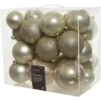 Décoris Kerstballen polystyreen parel - 26 stuks (ø10 cm)