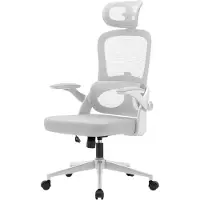 Sihoo M102 Ergonomische Bureaustoel - Verstelbare Hoogte/Lendensteun - Inklapbare Armleuningen - Breed Zitkussen - BIFMA Gecertificeerd - Kantoor/Thuis/Gaming - Wit