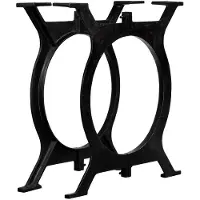 vidaXL Eettafelpoten 2 st O-frame gietijzer