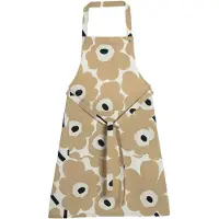 Marimekko Pieni Unikko Schort / Gebroken Wit / Donkerblauw - Schorten Katoen Beige - 074649-185