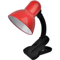 Avide LED Bureaulamp met Klem - Leeslamp - Max. 60W LED - E27 Fitting - 100-240V - Rood