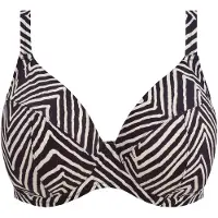 Elomi - Fiji Falls Bikini Top - maat 85G - Zwart/Wit