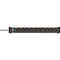 Brennenstuhl Premium-Alu-Line stekkerdoos 10-voudig 3 m H05VV-F 3G1,5 penaarde