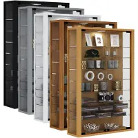 VCM Vitrinekast wandvitrine Vitrosa Mini zwart