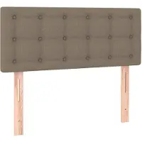 vidaXL Hoofdbord 90x5x78/88 cm stof taupe
