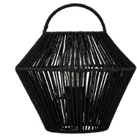 Pauleen Tafellamp Boho Shine, zwart, Woon-/ Eetkamer, Hout, Jong wonen, tafellamp