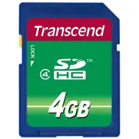 Transcend TS4GSDHC4 SDHC-geheugenkaart, 4 GB, Klasse 4