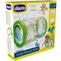 Chicco Jungle Muzikale Roller - Opblaasbaar Speelgoed - Stimuleert Kruipen & Motoriek - Met Geluid & Balletjes (6M+)