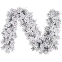 Black Box Dinsmore kerstguirlande | wit/met sneeuw | 270cm